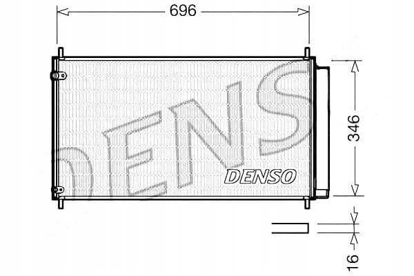 Condensador Denso 8845012290 43435 TO5406 TOA5406 nuevo