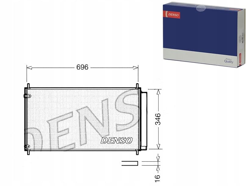Condensador Denso 8845012290 43435 TO5406 TOA5406 nuevo 2