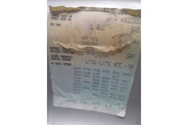 Motor Completo Audi A3 8P 2.0 TDI Bkd usado 5