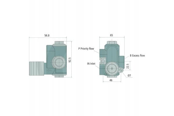 Válvula de Control de Flujo Blb RF40 de 3 Vías usado 2
