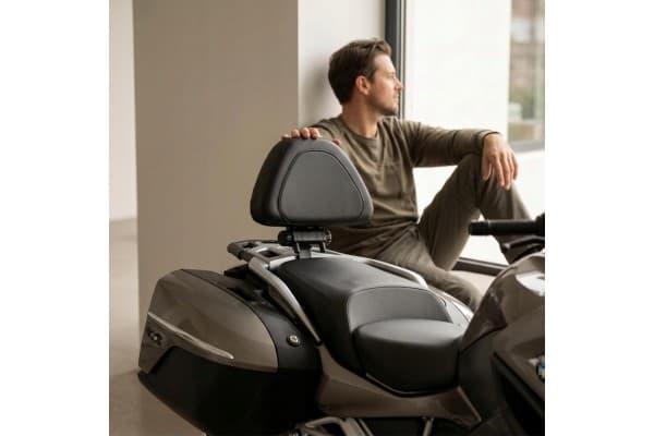 Respaldo Acolchado para Motocicleta Compatible usado 5