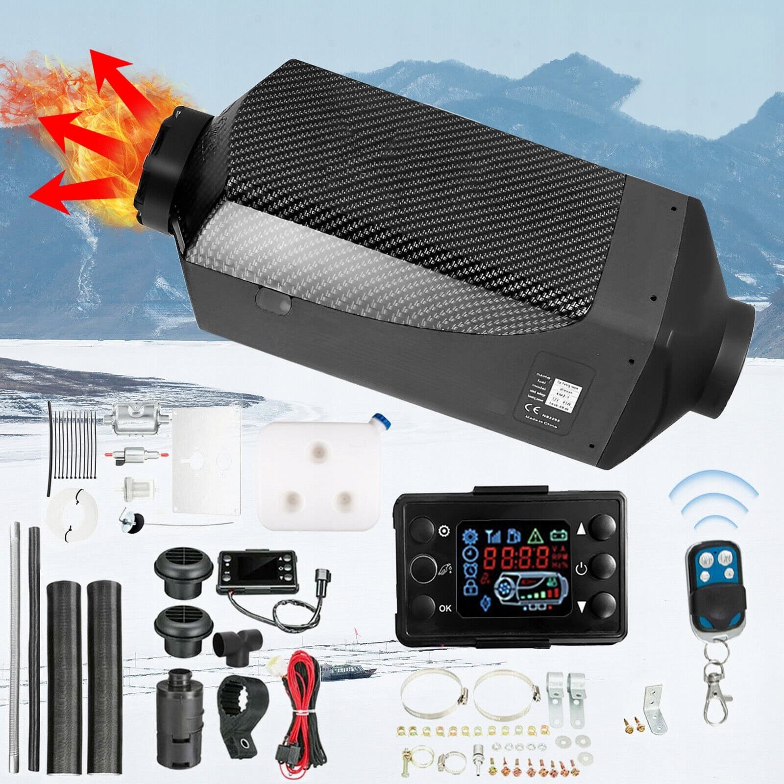Calefactor Diésel 12V 8KW para Estacionamiento nuevo 2