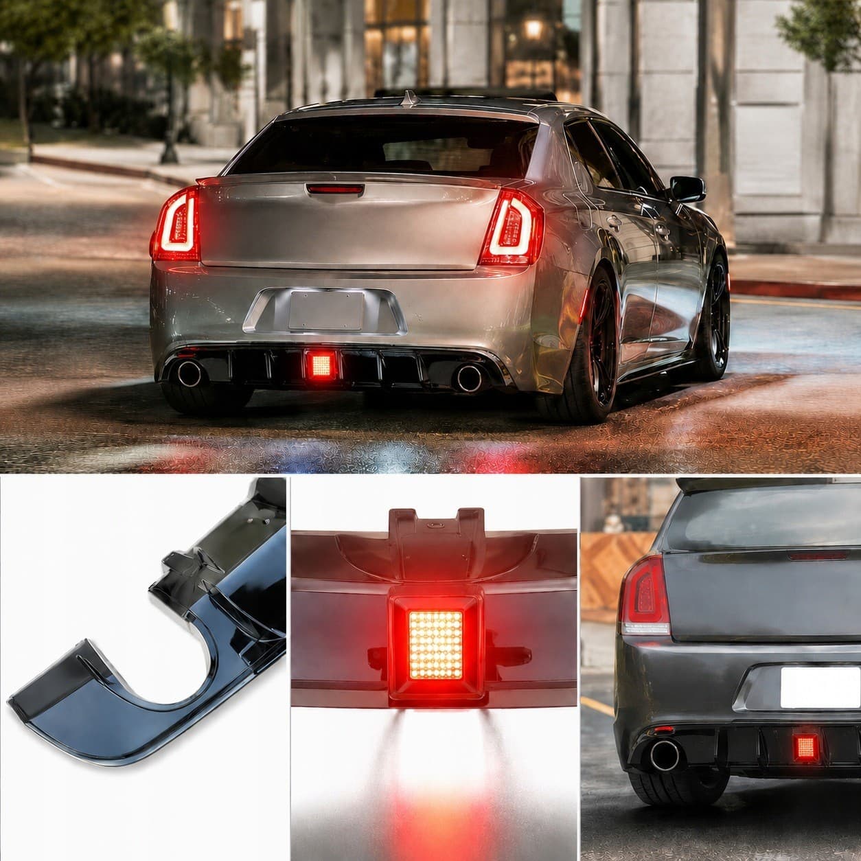 Difusor Spoiler Parachoques Trasero Chrysler 300C 2015- Srt nuevo 4