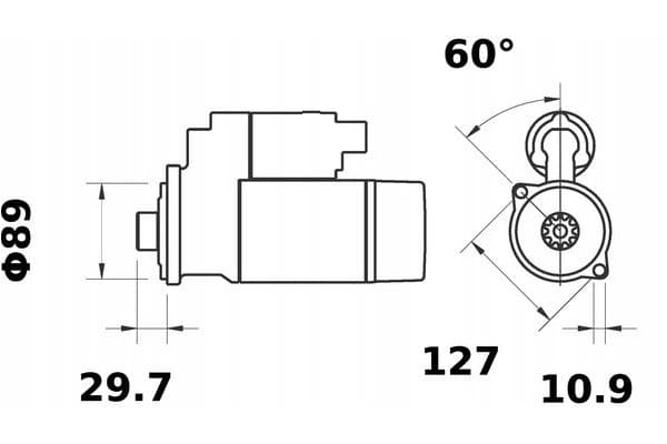 Motor de Arranque Mahle MS 646 nuevo 4