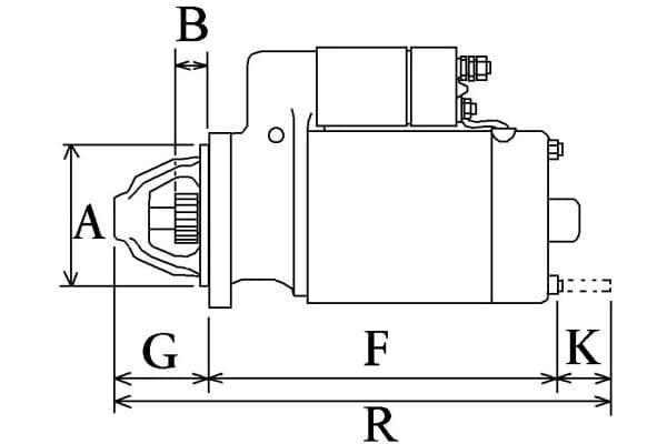 Motor de arranque HC-Cargo F032116308 usado 3