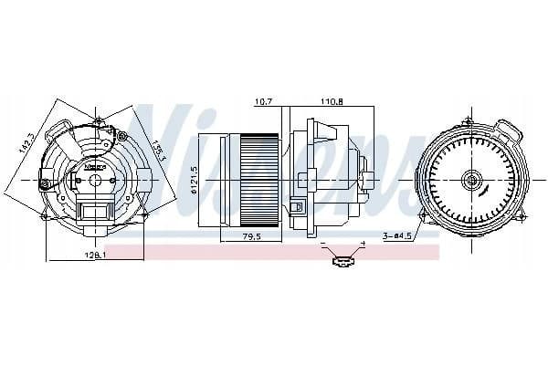 Nissens 87673 Ventilador interior nuevo 6