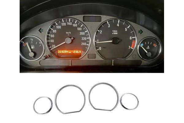 Marcos Cromados para Instrumentos BMW E36 Z3 usado
