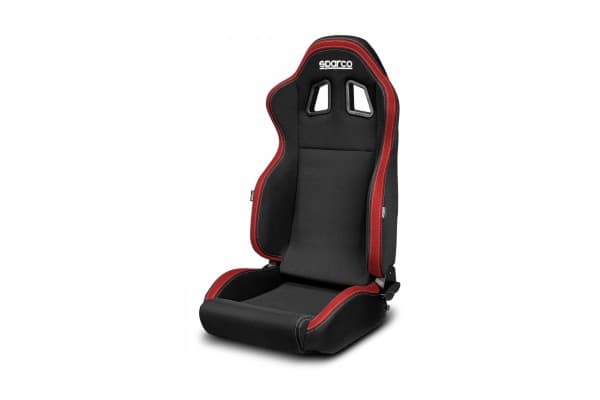 Asiento tuning Sparco R100 negro-rojo MY22 usado