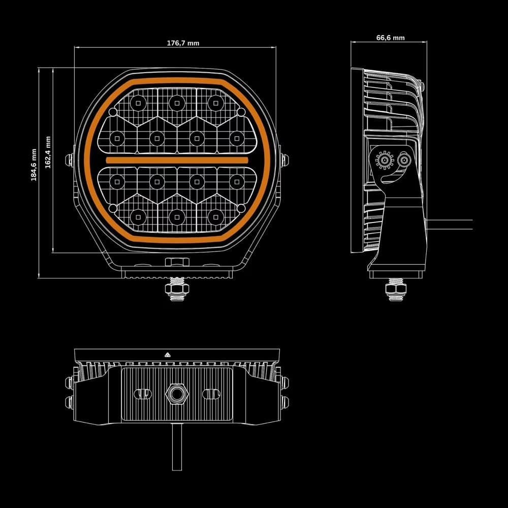 Lámpara de Trabajo LED Strands 7 pulgadas 9100 lm nuevo 2
