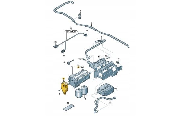 Motor de calefacción Audi 4M0820511A nuevo 3