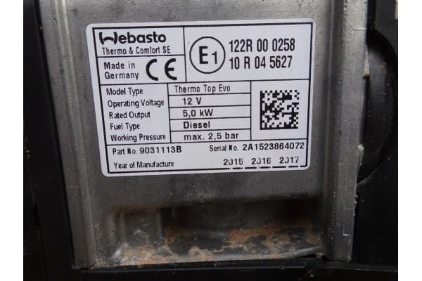 VW Tiguan II Caddy Passat Webasto 5QF815005G usado 8