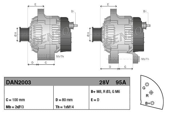 Alternador para Caterpillar Serie 100 y 1000 nuevo 5