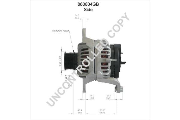 Alternador PE para Volvo FH D13A460 (09.05-) nuevo 6