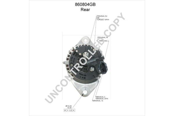 Alternador PE para Volvo FH D13A460 (09.05-) nuevo 7