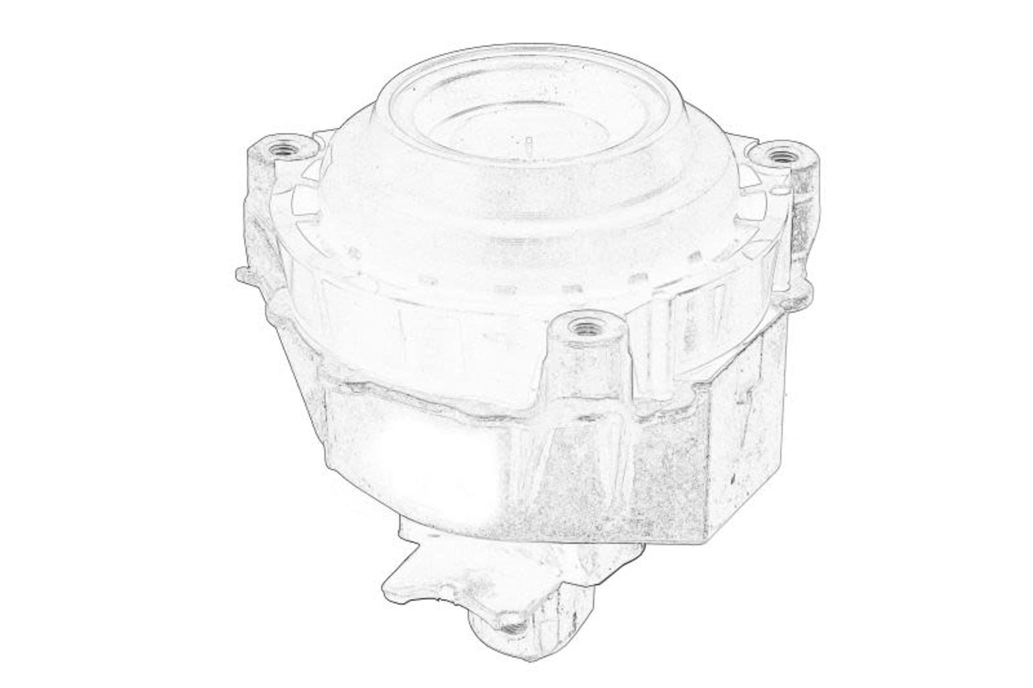 Soporte de motor BMW, derecho 22117581618 Original nuevo