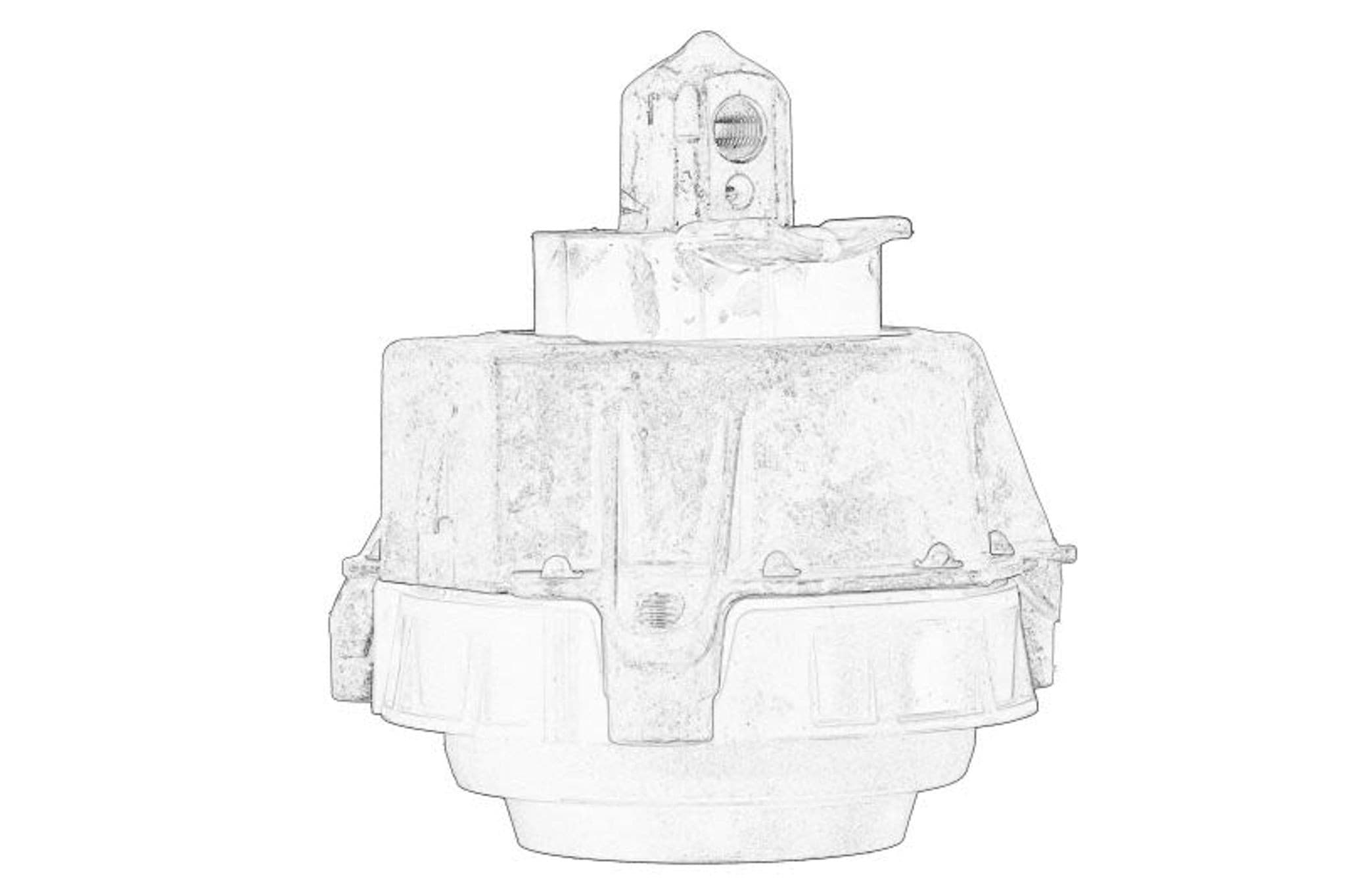 Soporte de motor BMW, derecho 22117581618 Original nuevo 2