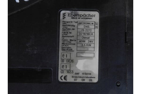Calefactor Webasto D4S para Daf 105 usado 2