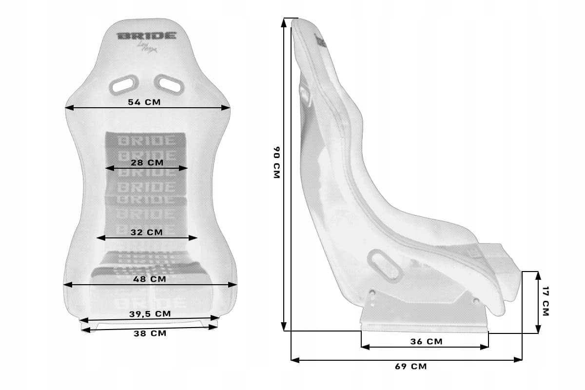 Asiento deportivo MTuning Gtr Velor Bride negro nuevo 4