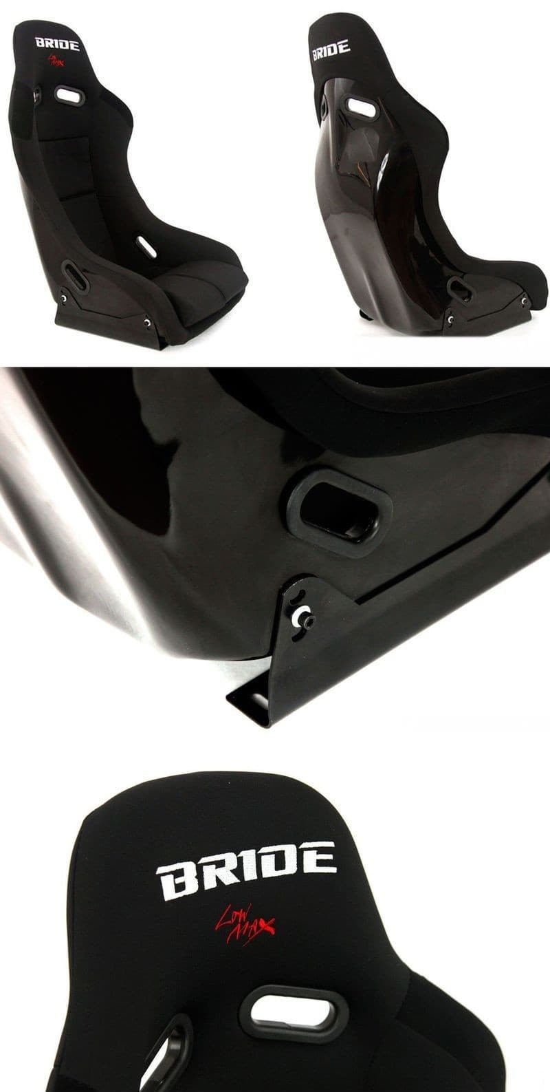 Asiento deportivo MTuning Gtr Velor Bride negro nuevo 6