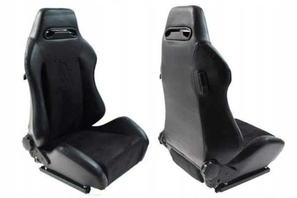 Asiento Deportivo Bucket R-Look Cuero Negro usado
