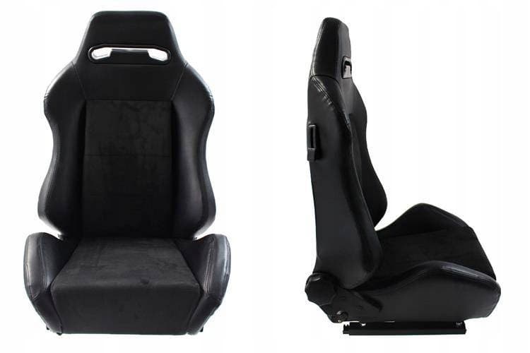Asiento Deportivo Bucket R-Look Cuero Negro nuevo 2