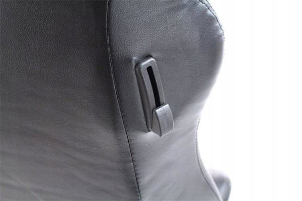 Asiento Deportivo Bucket R-Look Cuero Negro usado 3