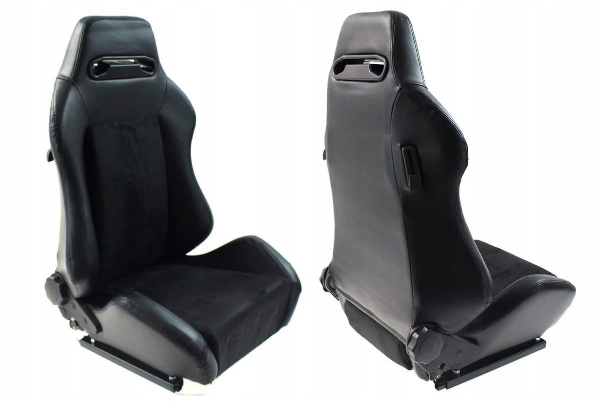 Asiento Deportivo Bucket R-Look Cuero Negro nuevo 5