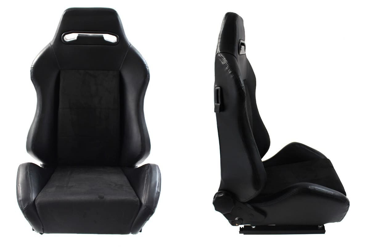 Asiento Deportivo Bucket R-Look Cuero Negro nuevo 6