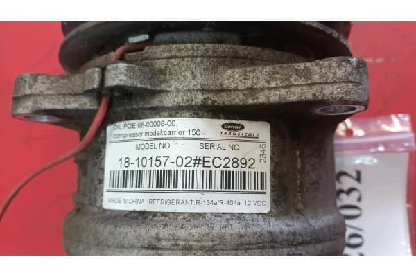 Compresor de Refrigeración Carrier 150 18-10158-02 Nº 726/032 usado 2