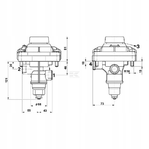Válvula de control Wabco 4712080000 para semirremolque nuevo 8