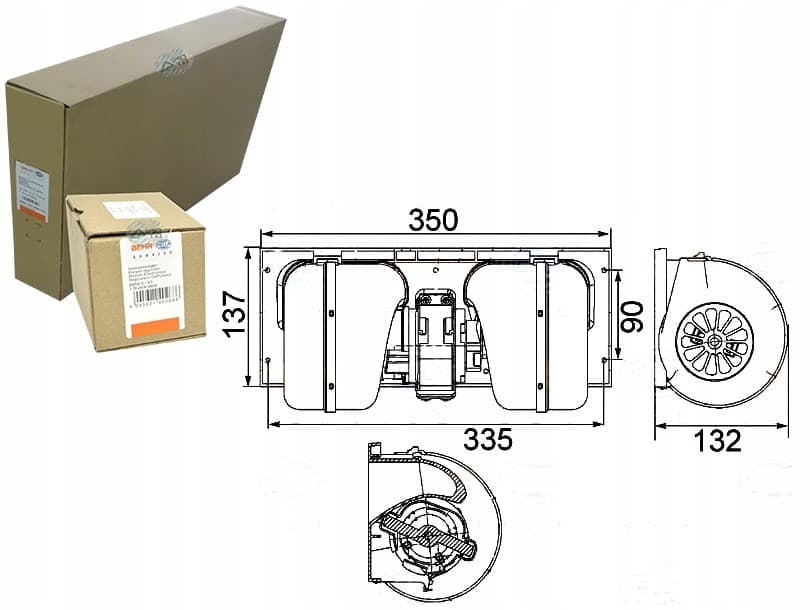 Ventilador Soplador Behr Hella 1672646 1331270 742 nuevo