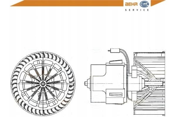 Ventilador soplador Behr Hella usado 5