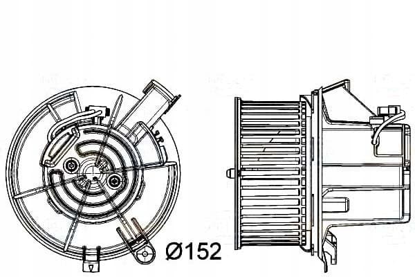 Ventilador Soplador Behr para Mercedes C 180 CDI nuevo 2
