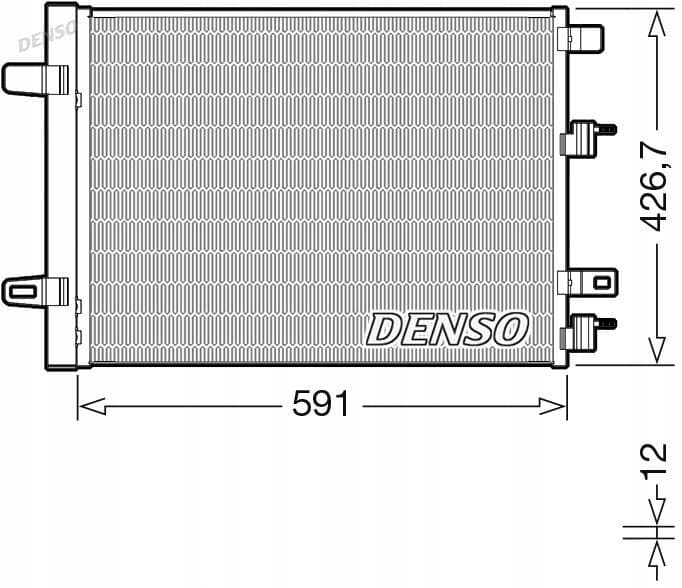 Denso DCN17063 Condensador de aire acondicionado nuevo 2