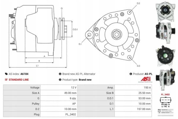 Alternador Ford Expedition 5.4 nuevo 6