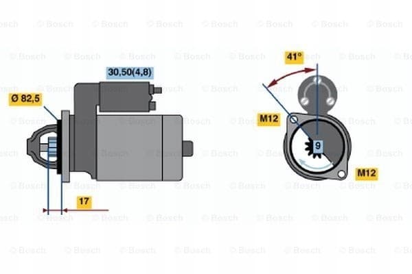 Motor de arranque Bosch 0 001 107 446 usado 6