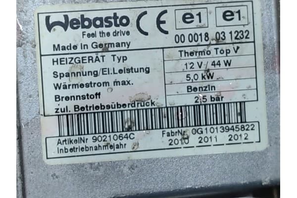 Ford Webasto AG9N18K463DA Gasolina usado 7