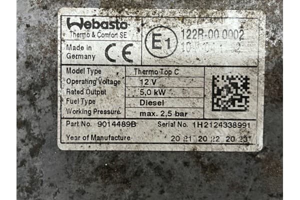 Calefactor estacionario Iveco Daily 6ª generación 2021 (Webasto) 122R000002 usado 11