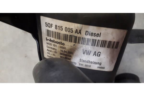 Calefactor diésel Webasto VW 5QF815005AA usado 2