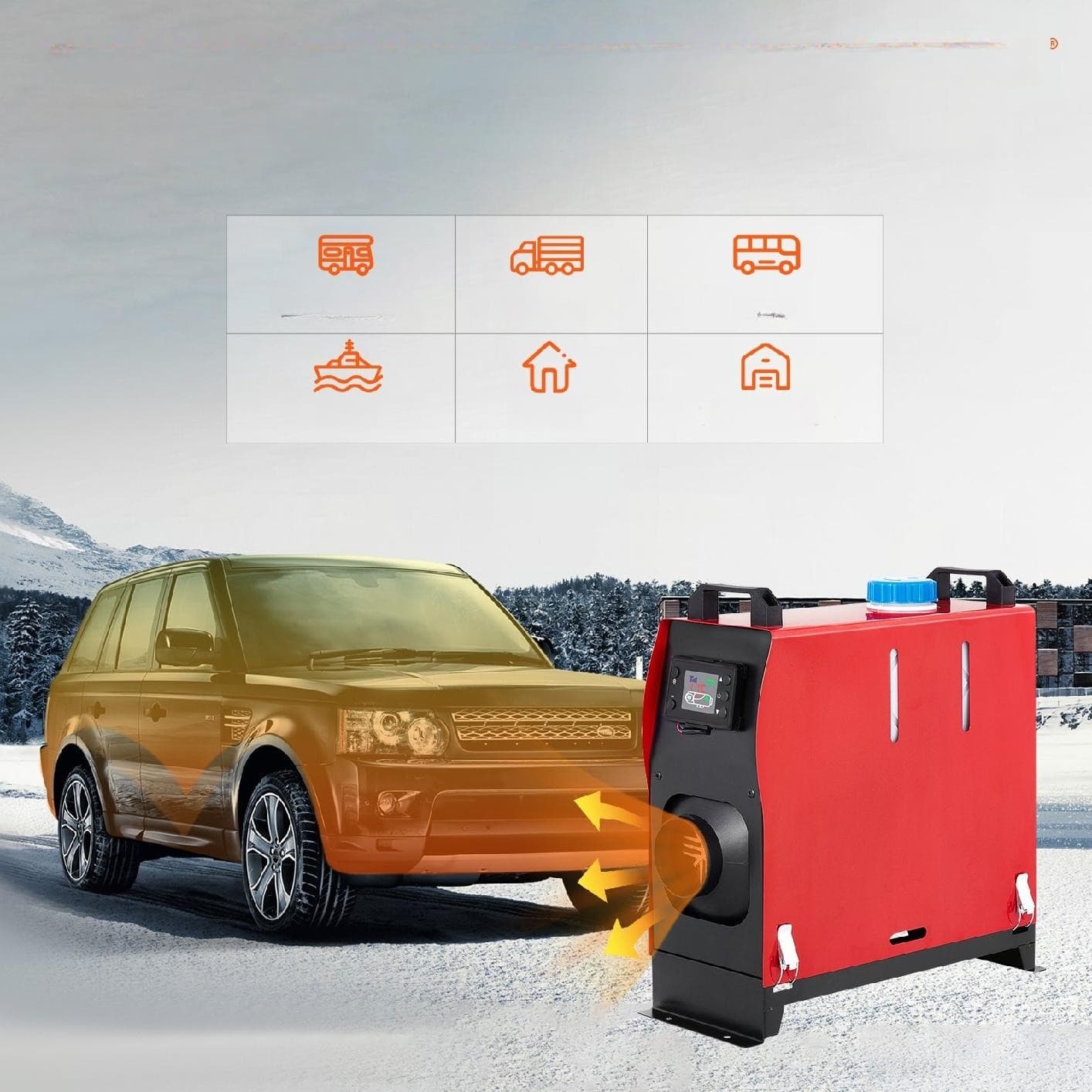 Calefactor de Aire Diésel 12V 8KW nuevo 6