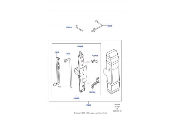 Gato para coche Land Rover LR133566 nuevo