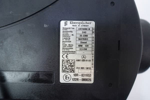 Webasto Postojowe Seco Mercedes a0078300161 usado 8