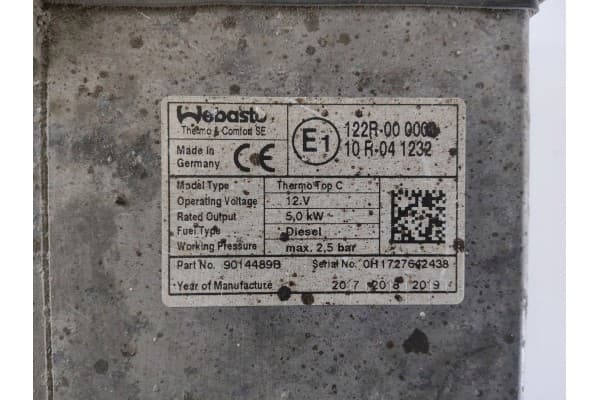 Calefactor estacionario Iveco Daily 6ª Generación 2017 (Webasto) 9014489B usado 3