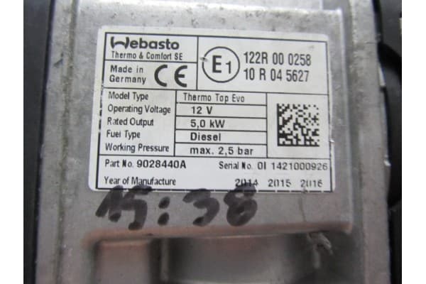 Calefacción Webasto Thermo Top Evo 9028440A usado 3