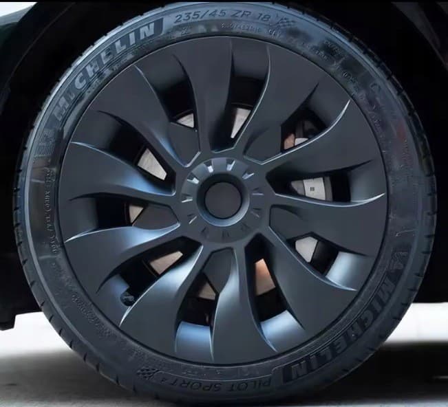 Tapacubos Tesla 19 1044235-00-C Llu Negro nuevo 2