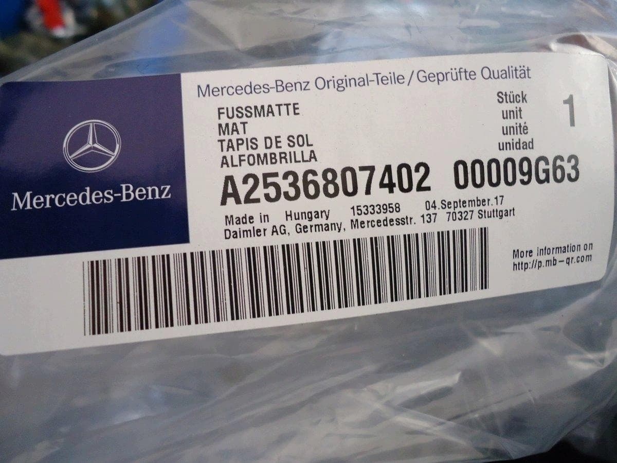 Alfombrillas originales nuevas para Mercedes nuevo 6