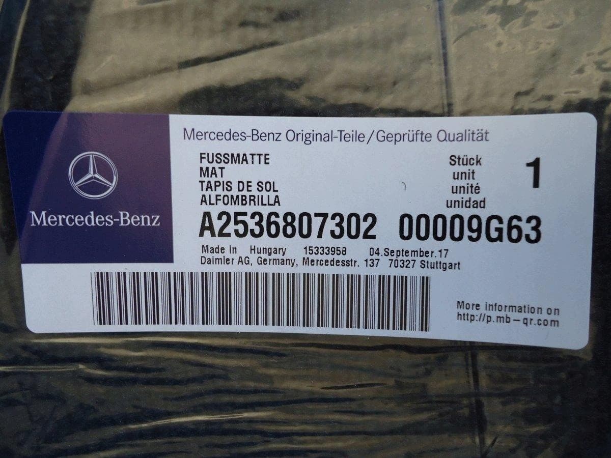Alfombrillas originales nuevas para Mercedes nuevo 7