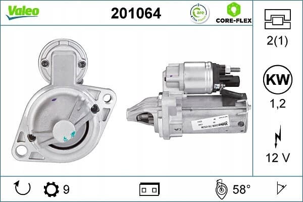 Motor de arranque Valeo 201064 usado 5