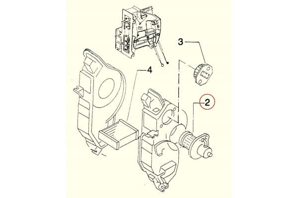 Motor del soplador y calefactor Nissan Atleon usado 2