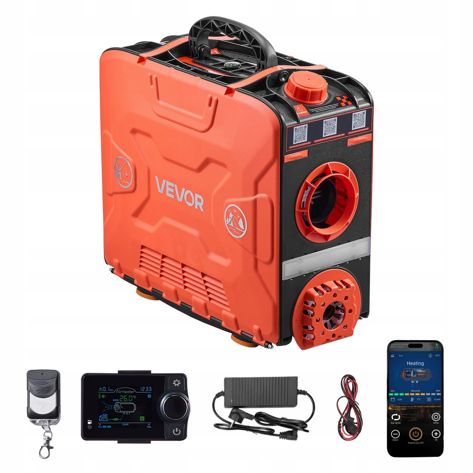 Calefactor diésel Vevor S590136 S1, 8 kW nuevo